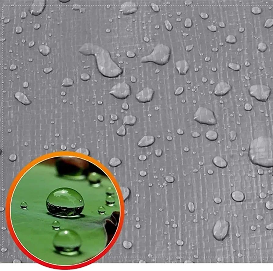 Orange Silver Waterproof Tarpaulin Sheet For Truck Cargo Cover And Multipurpose Outdoor Use